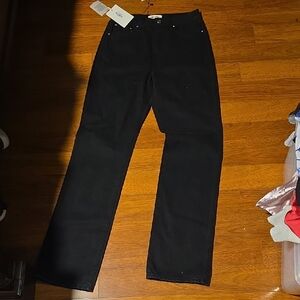grlfrnd Black Straight-Leg Jeans